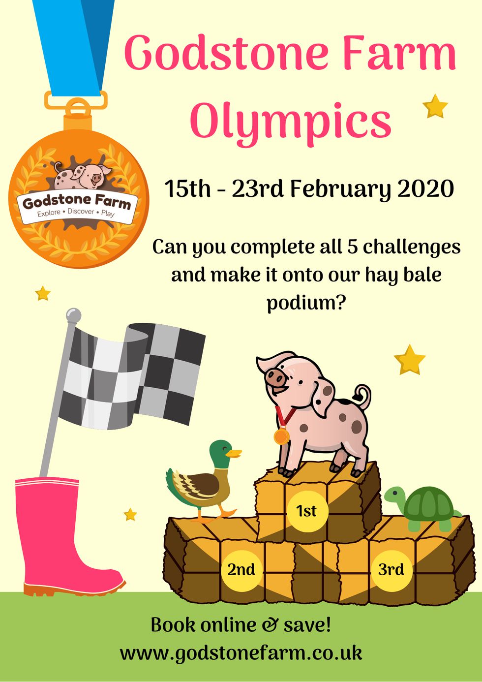 Godstone Farm Olympics February half term fun Essential Surrey & SW